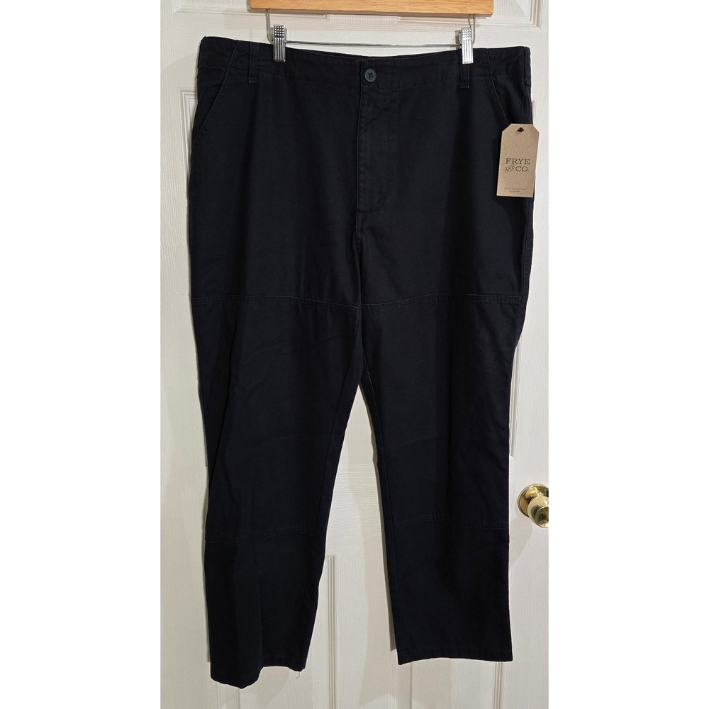 Frye and Co Mens Utility Canvas Pants 38x30 Almost Black 110018113 NWT